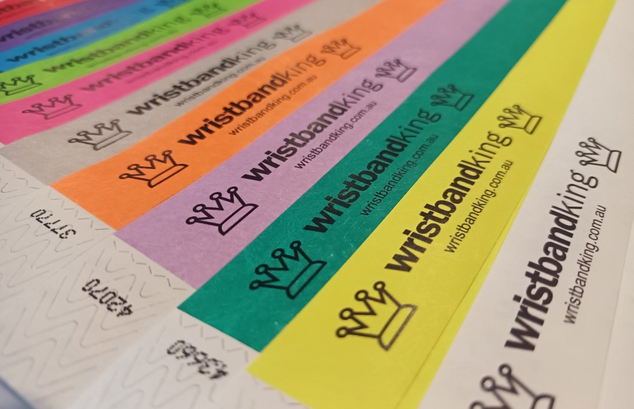 Wristband King custom printed Tyvek wristbands